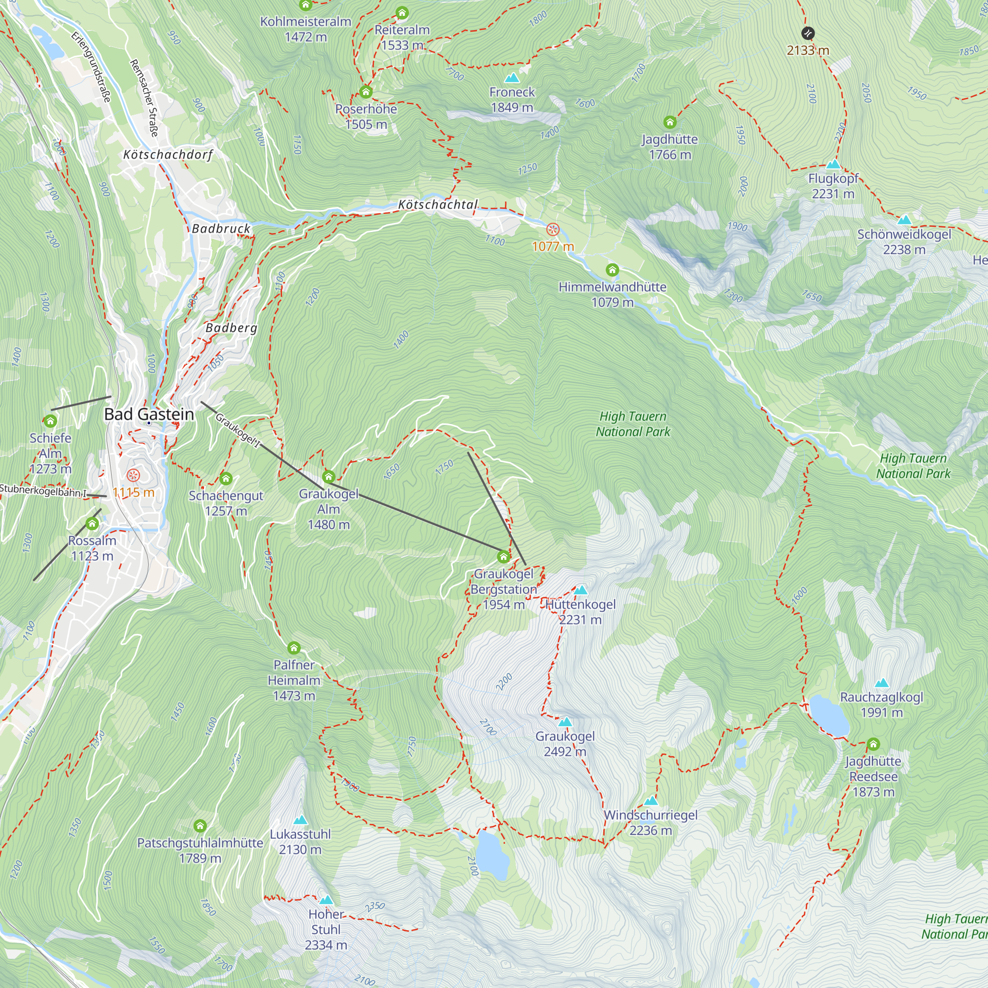 Reichebenhütte map