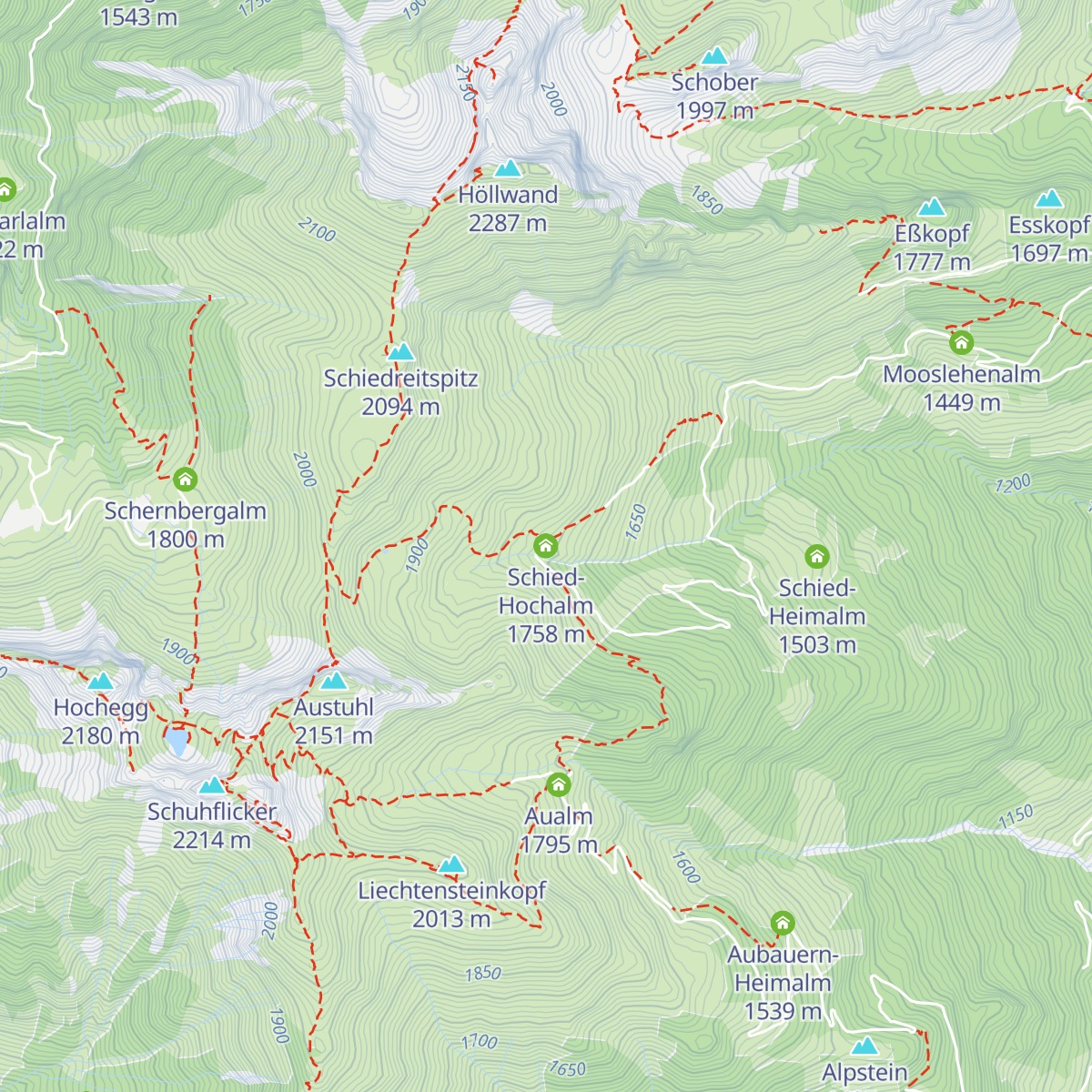 Schied-Hochalm map