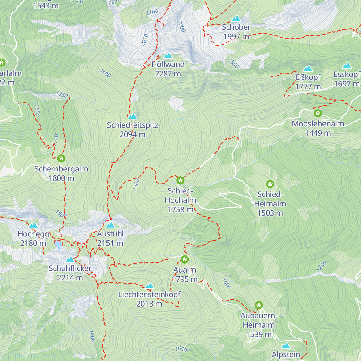 Schied-Hochalm map