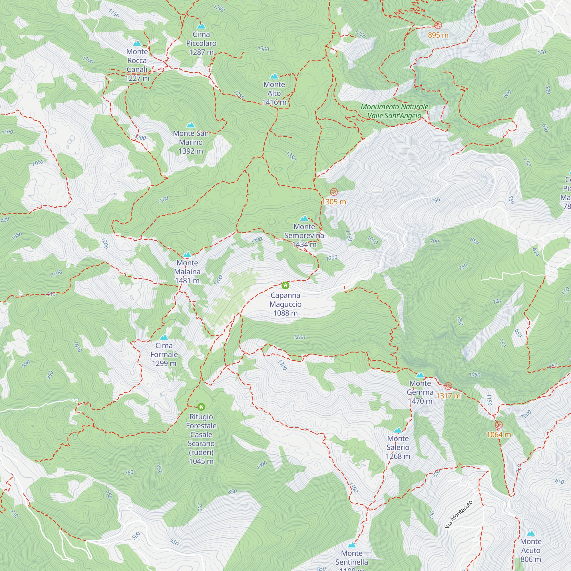 Capanna Maguccio map