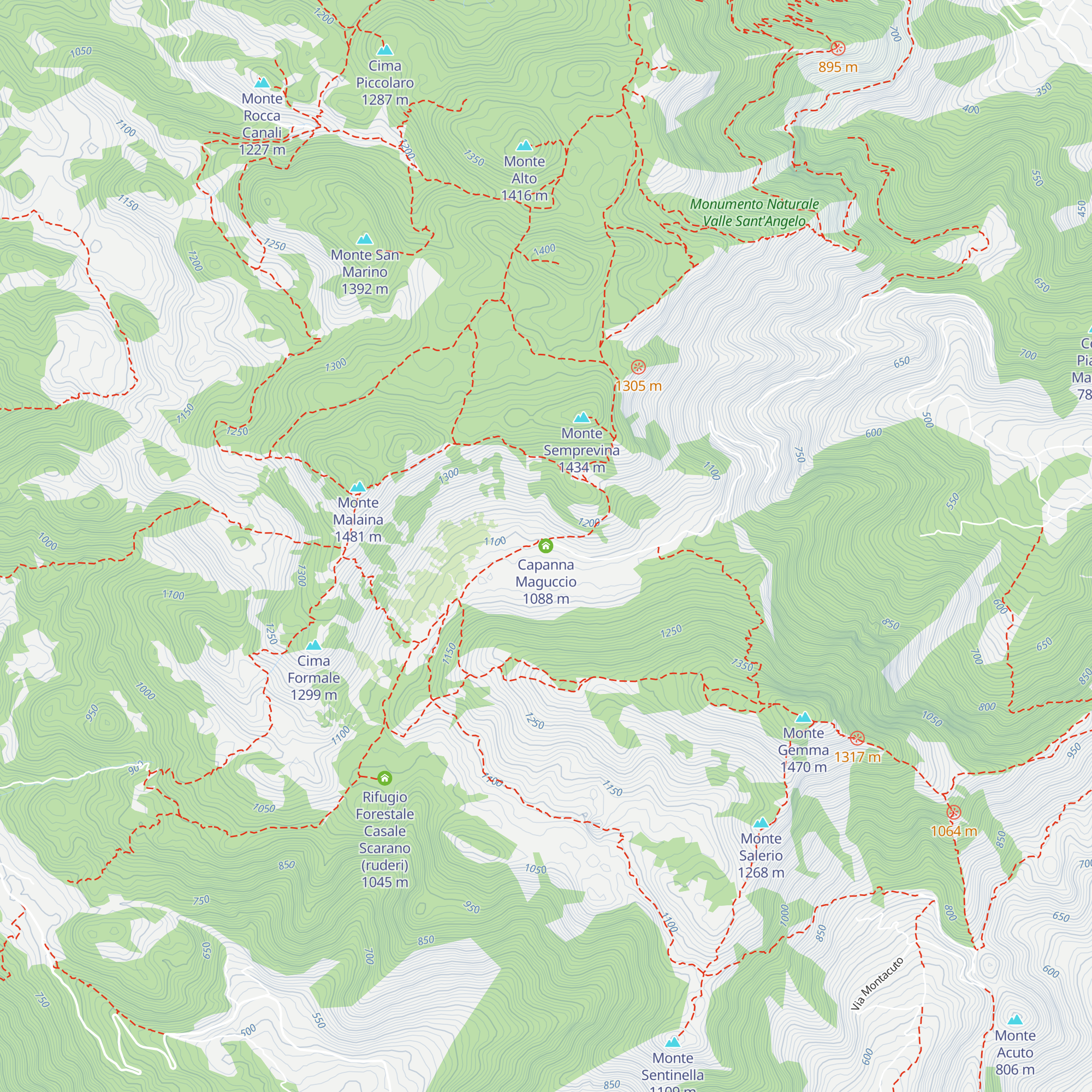 Capanna Maguccio map
