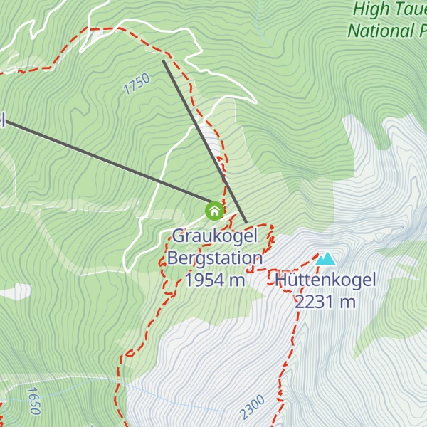 Map of Graukogelhütte