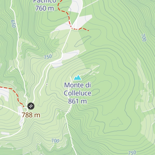 Map of Monte di Colleluce