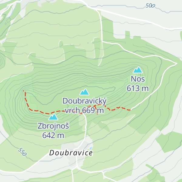 Map of Jezinka