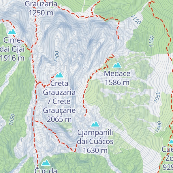 Map of Bivacco Dionisio Feruglio