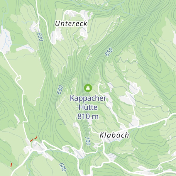 Map of Kappacher Hütte