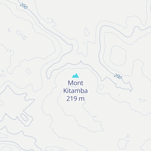 Map of Mont Kitamba