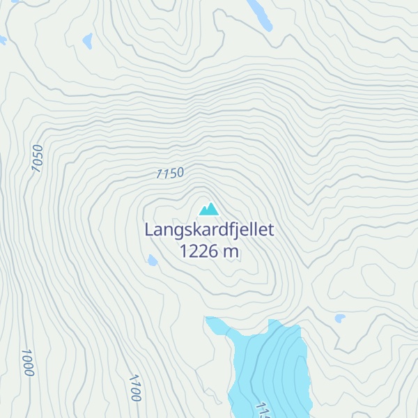Map of Langskardfjellet