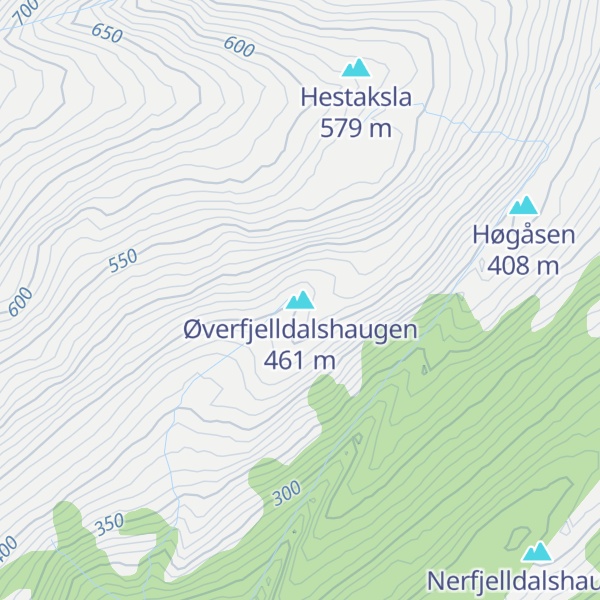 Map of Øverfjelldalshaugen