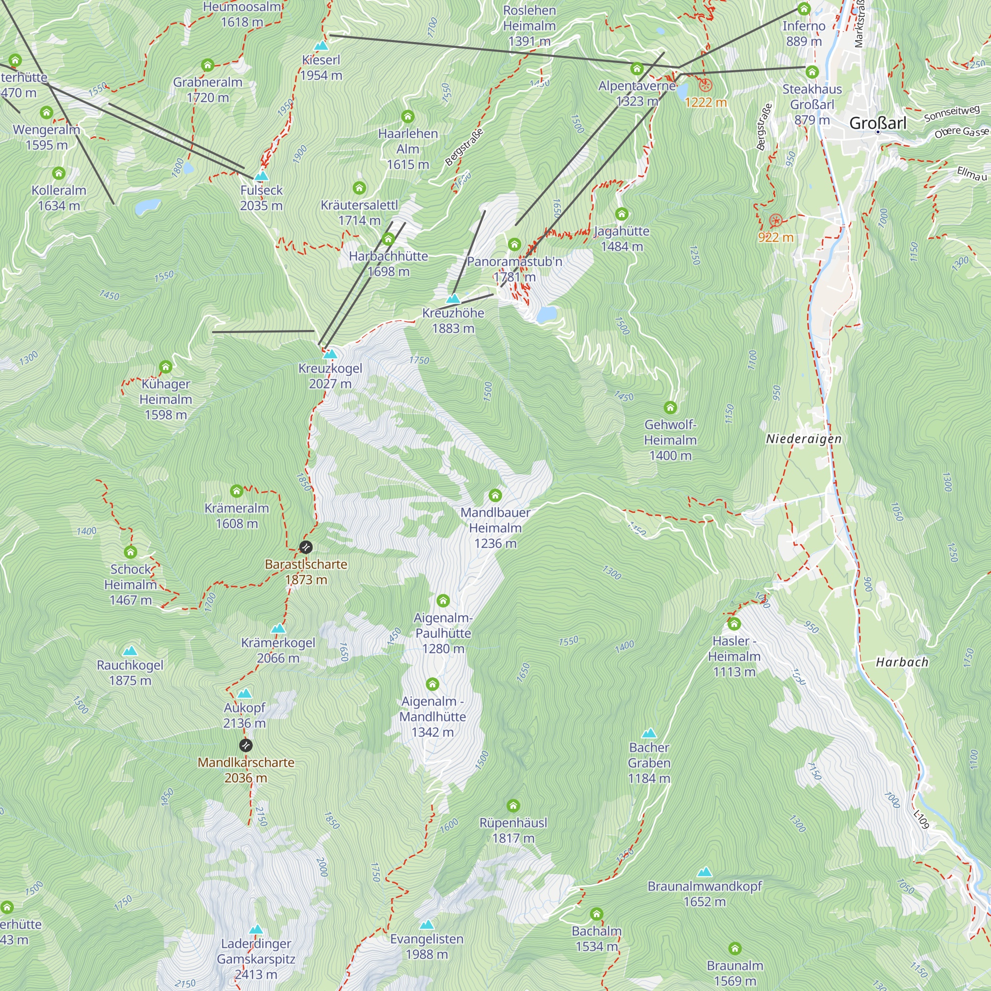 Mandlbauer Heimalm map
