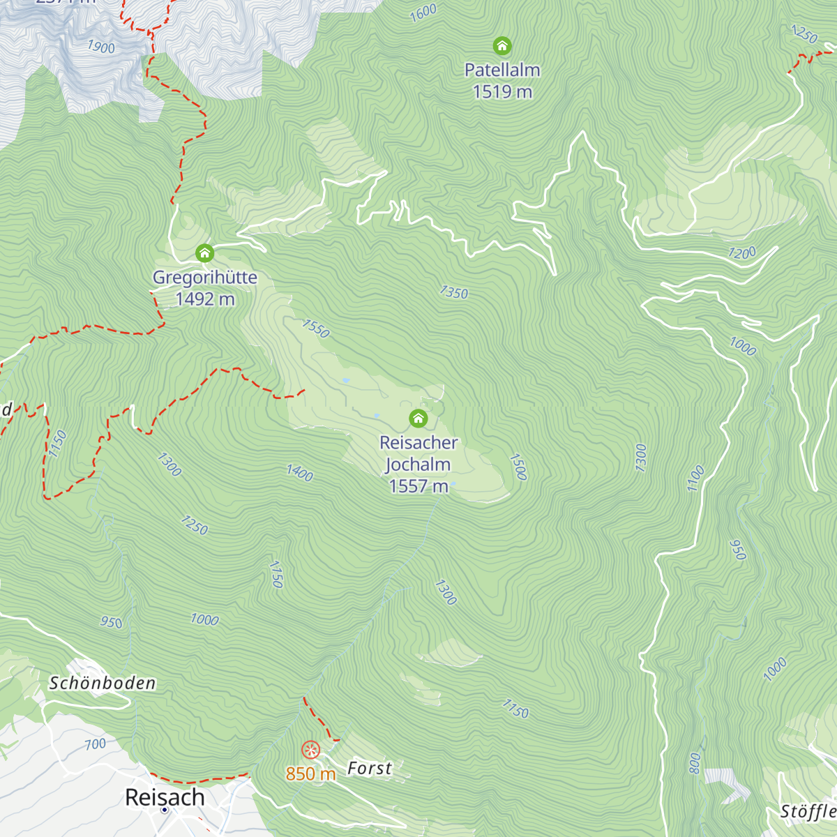 Reisacher Jochalm map