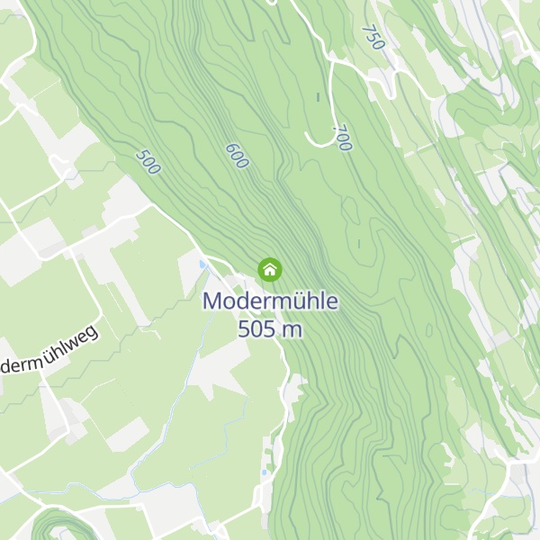 Map of Modermühle