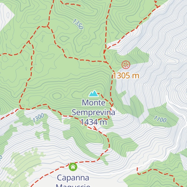 Map of Monte Semprevina