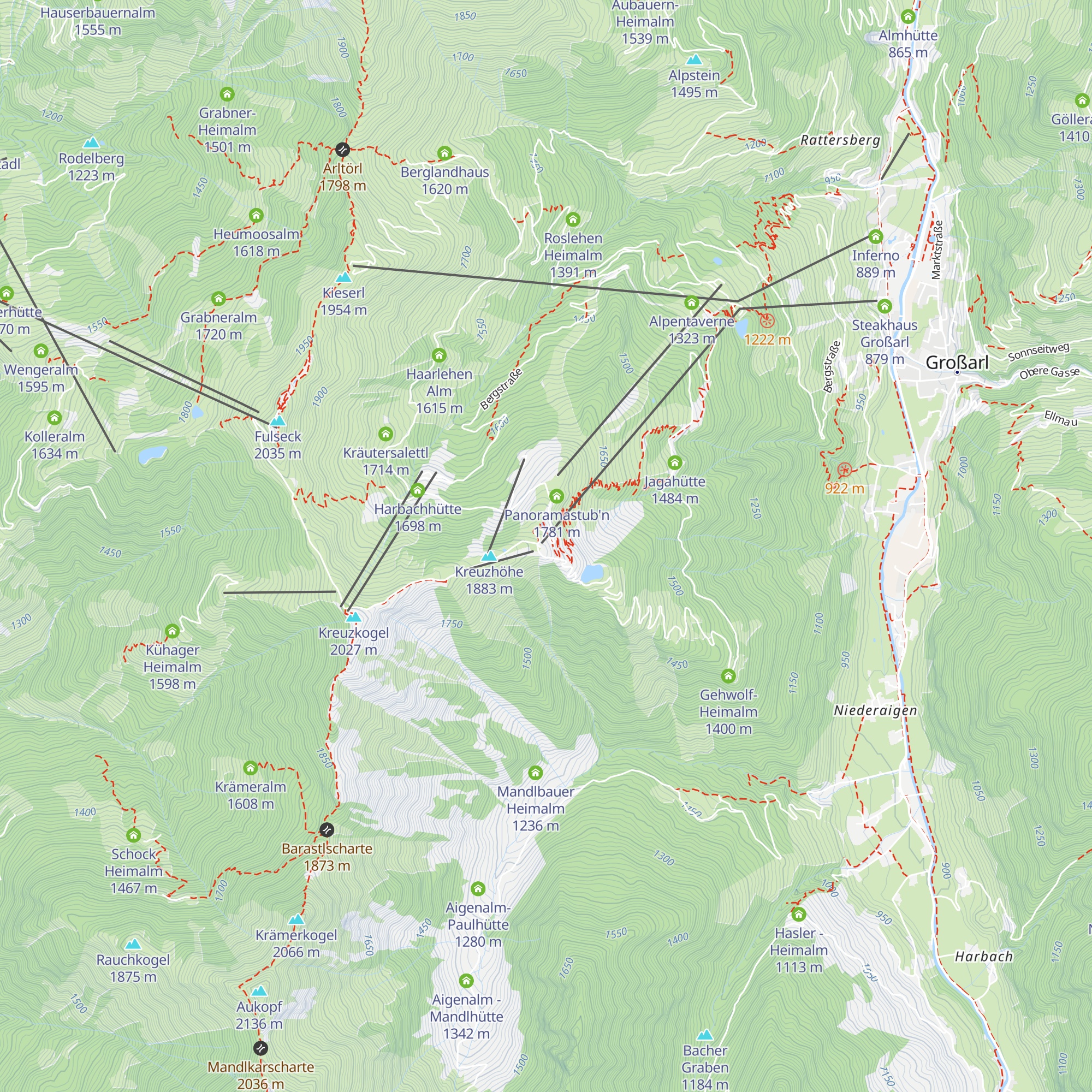 Laireiter Alm map