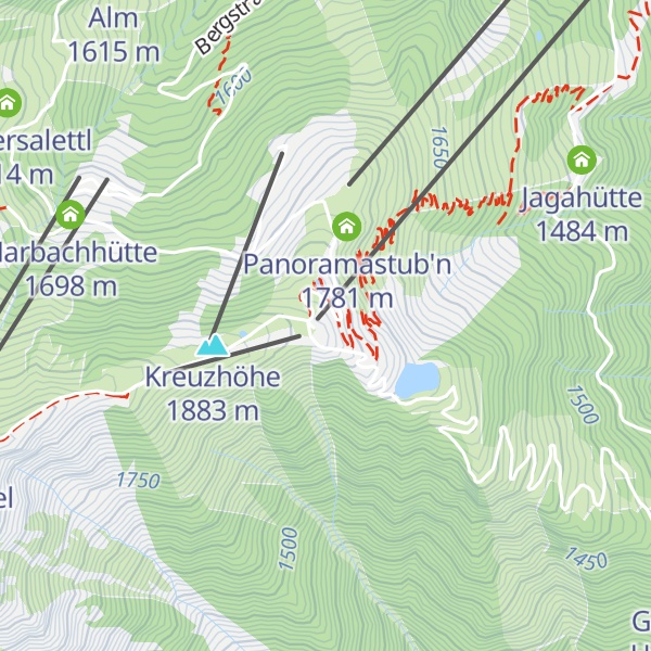 Map of Laireiter Alm