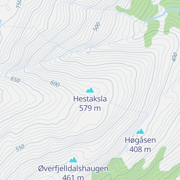 Map of Hestaksla