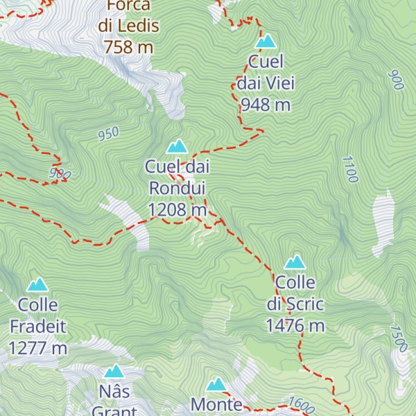 Map of Casera Scriç