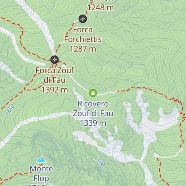 Map of Ricovero Zouf di Fau