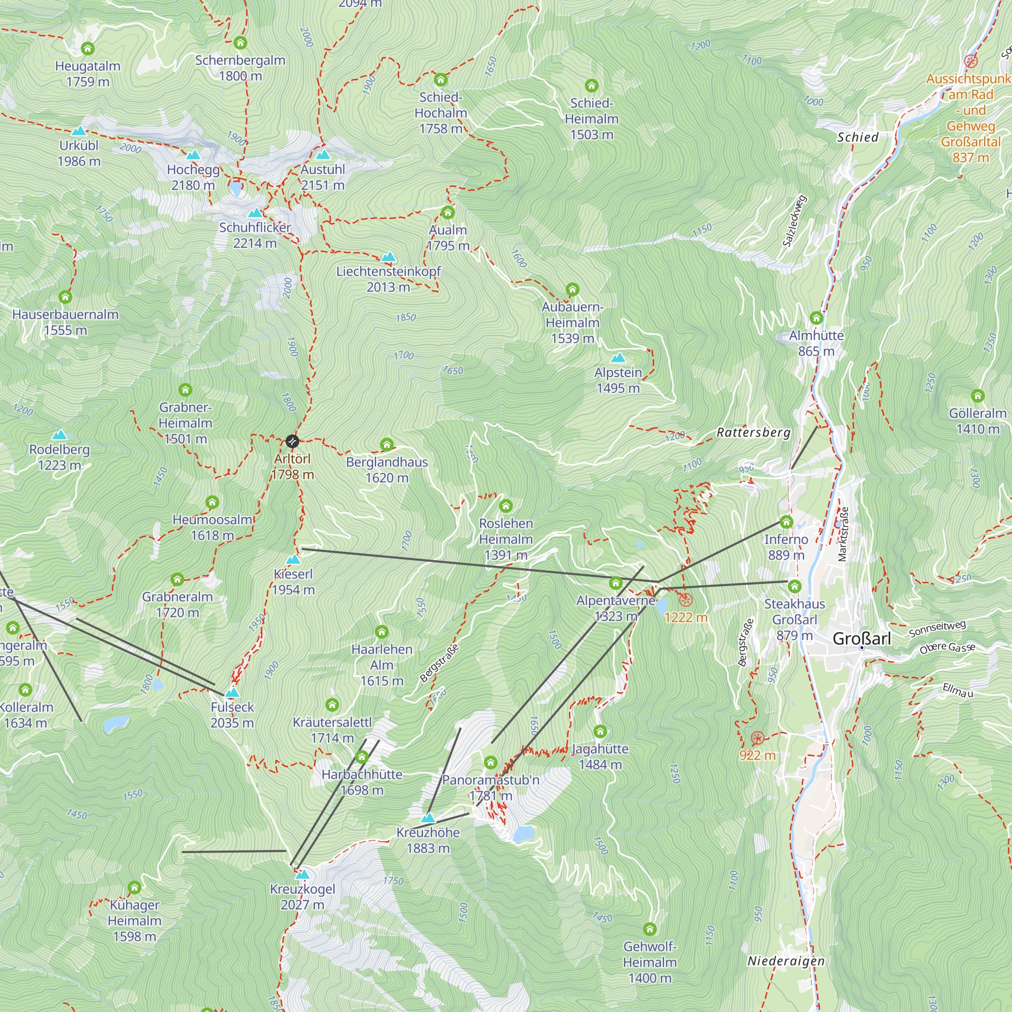 Roslehen Heimalm map