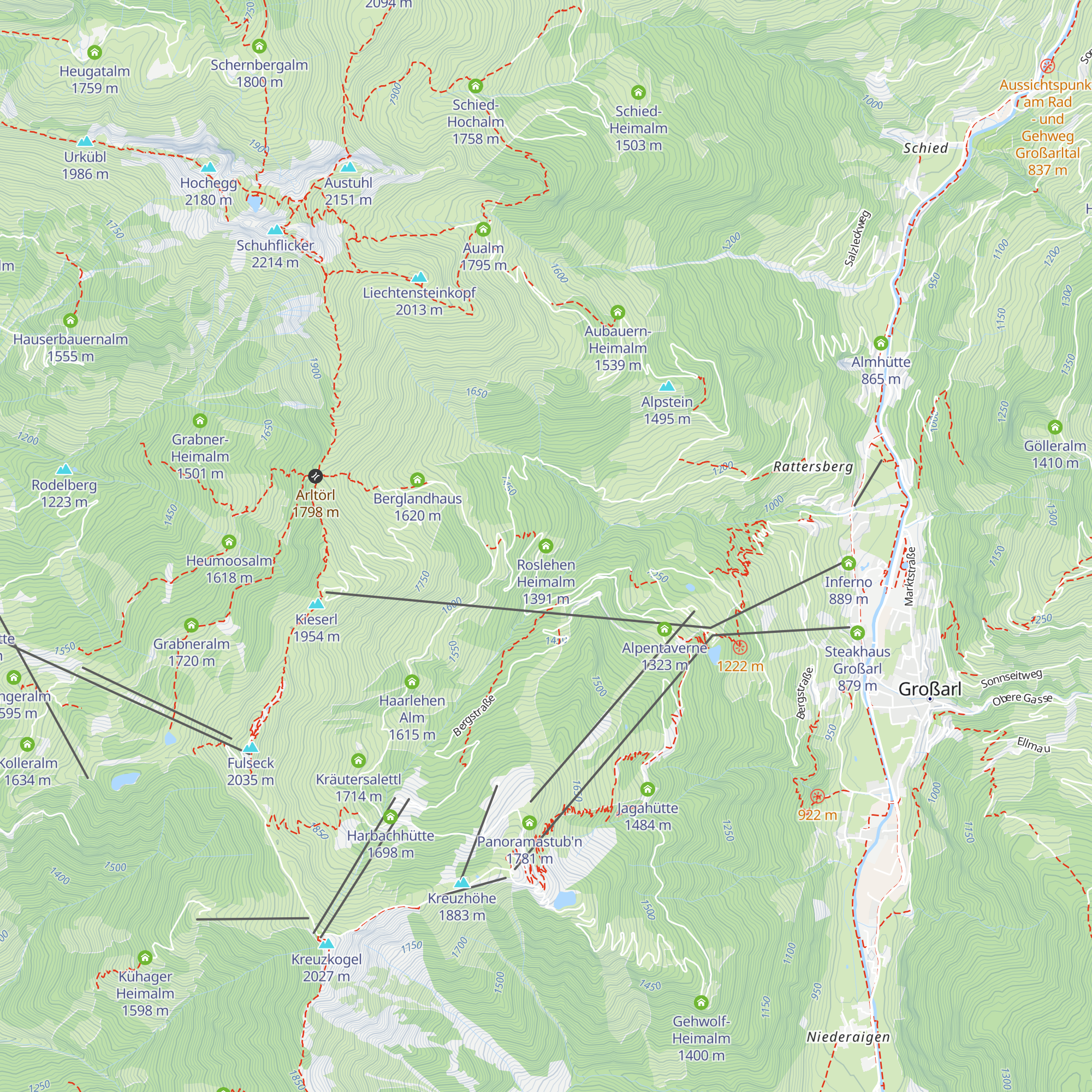 Roslehen Heimalm map