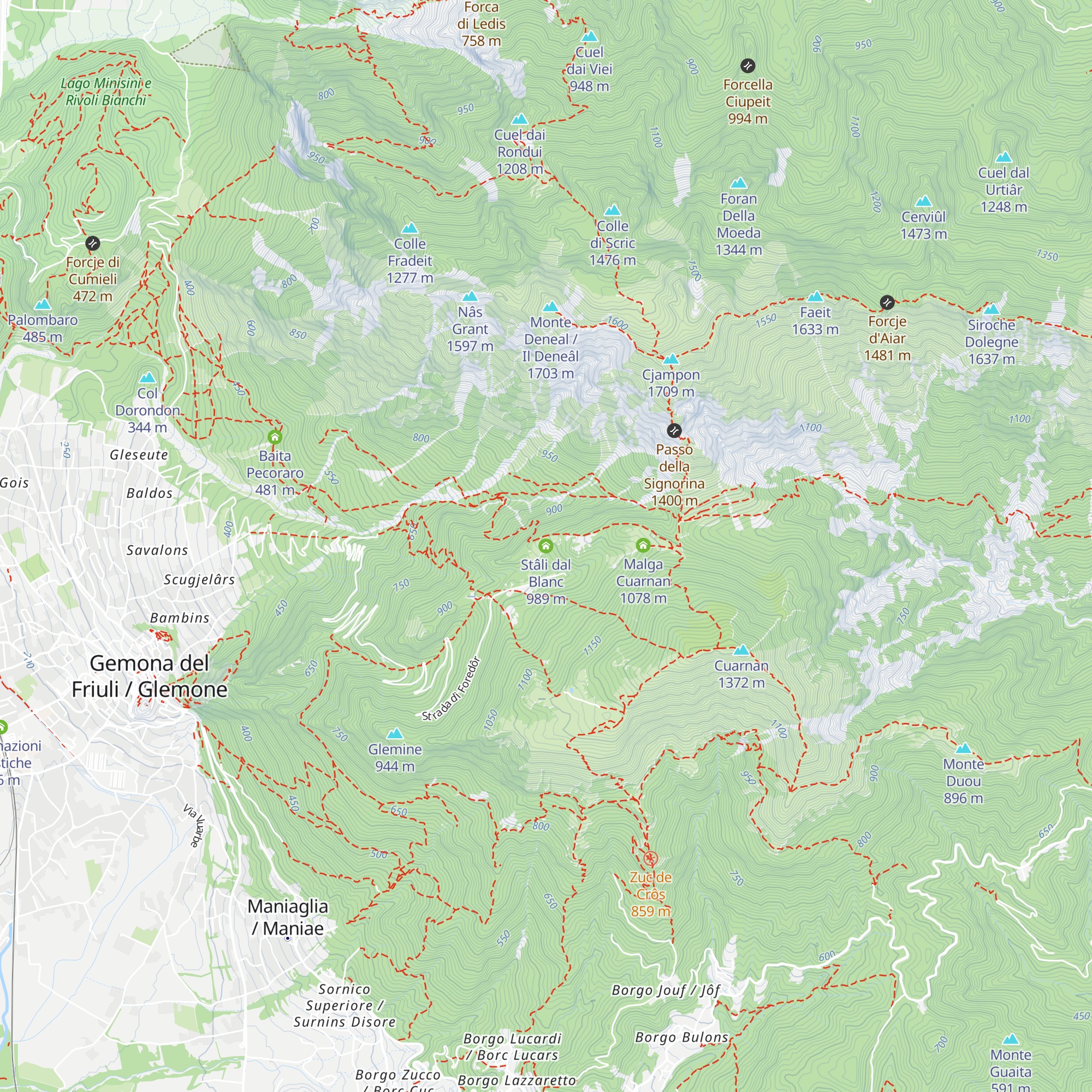 Stâli dal Blanc map