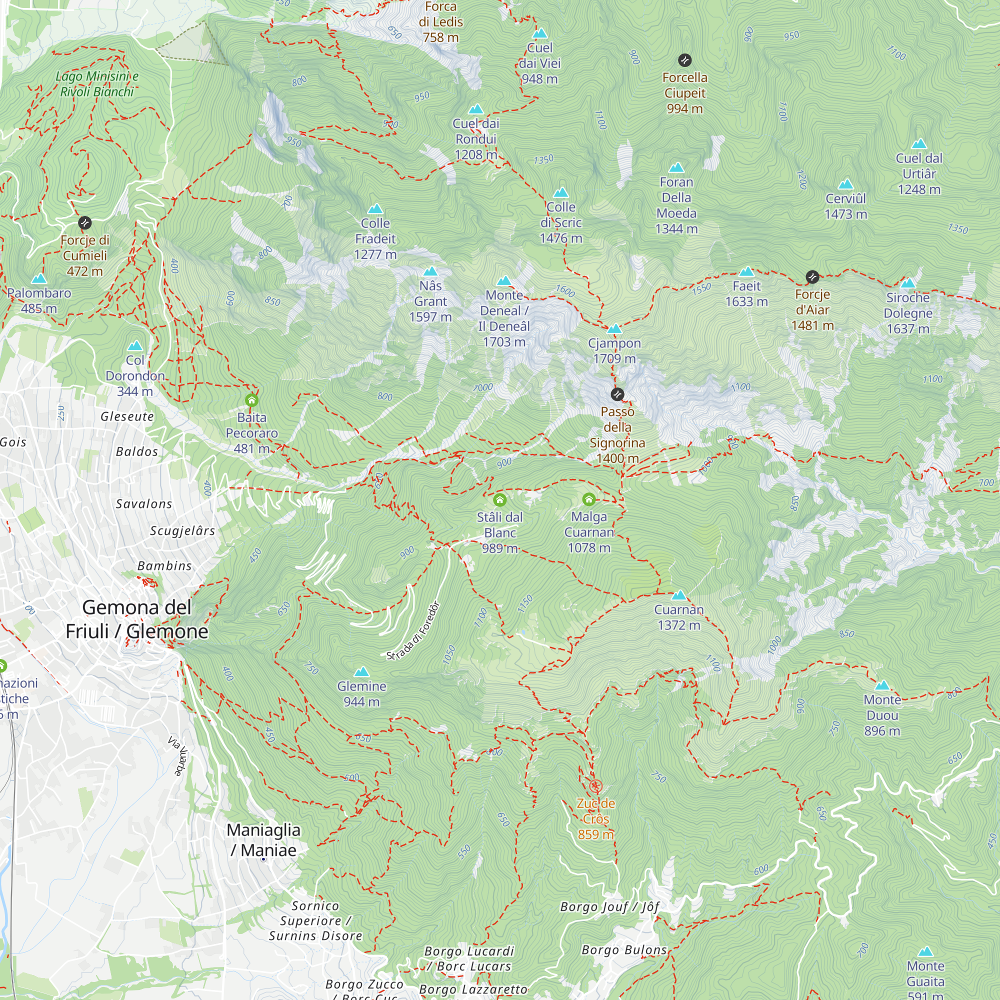 Stâli dal Blanc map