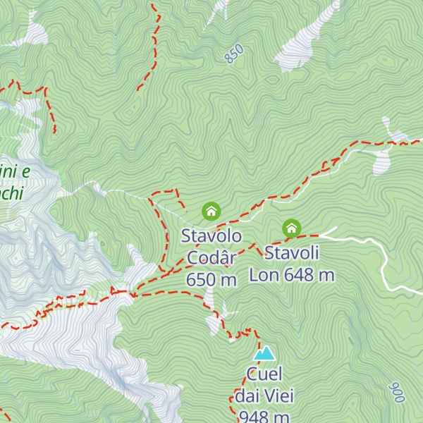 Map of Stavolo Codâr