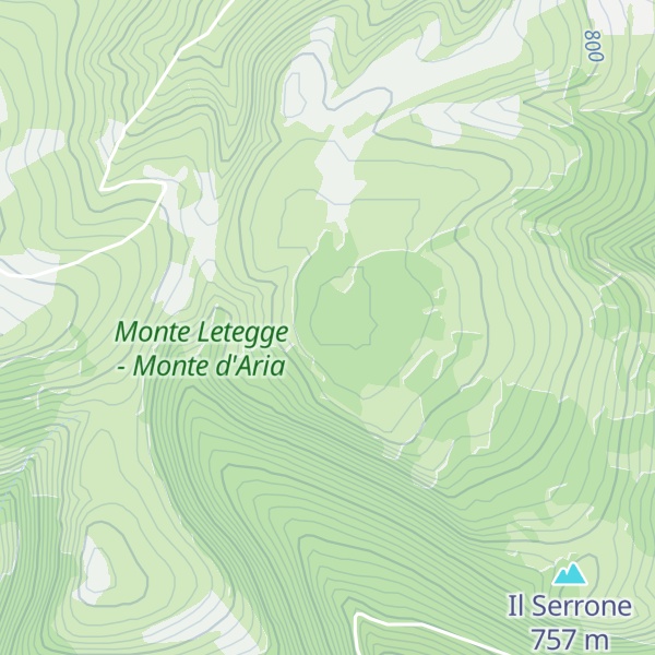 Map of Monte di Borgiano