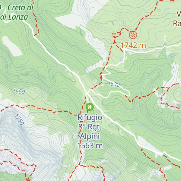 Map of Malga Cason di Lanza