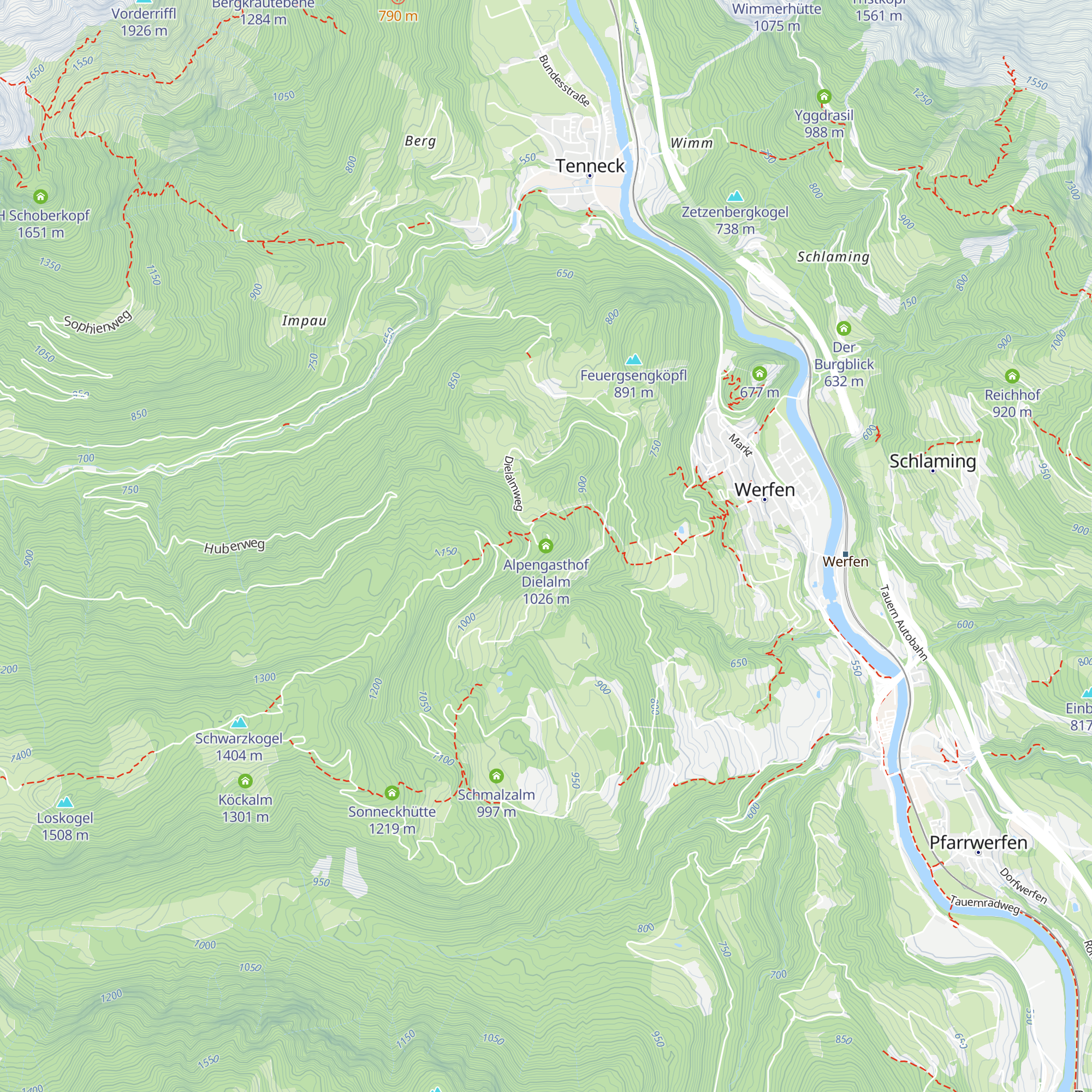 Alpengasthof Dielalm map