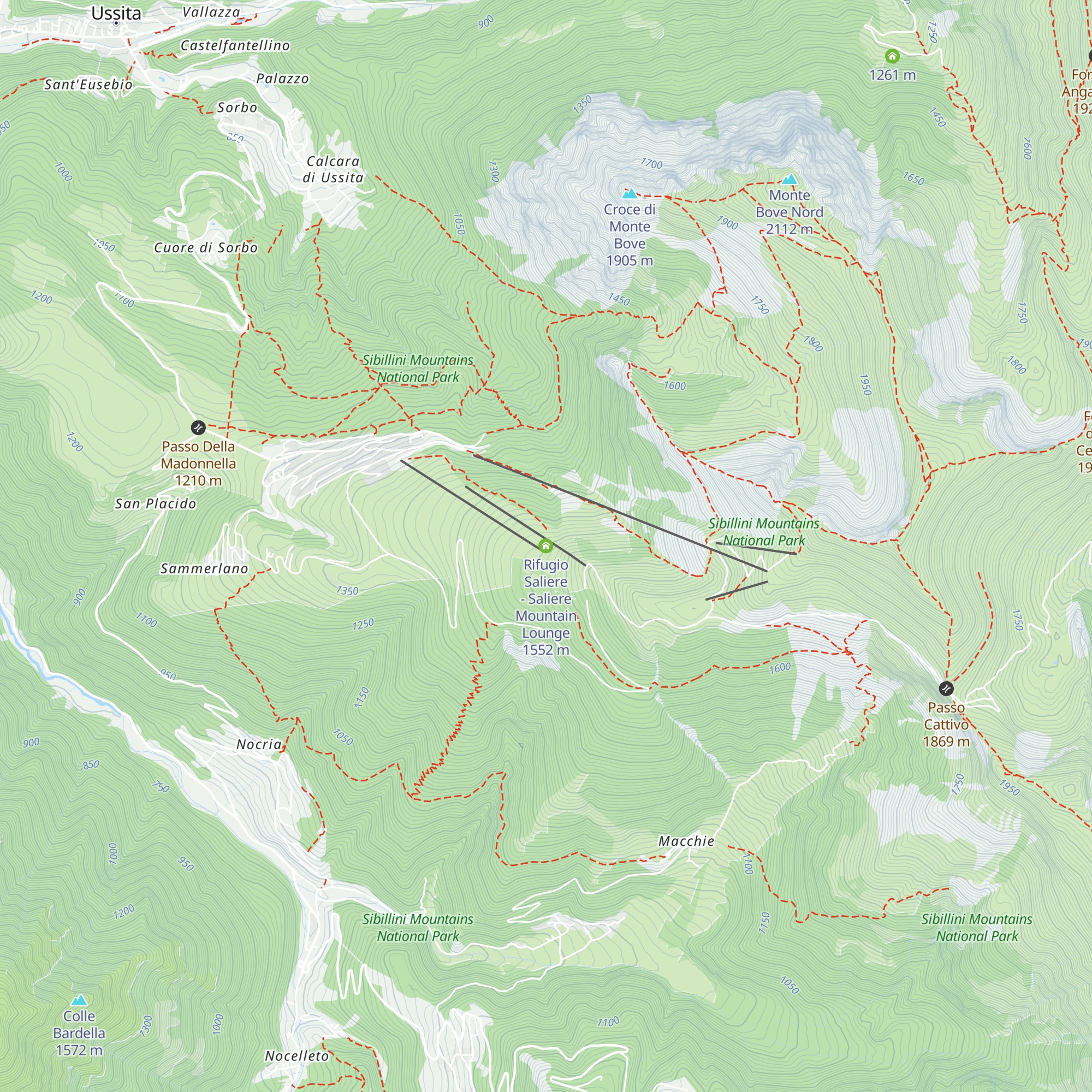 Rifugio Saliere - Saliere Mountain Lounge map