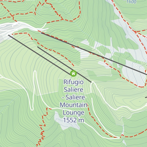 Map of Rifugio Saliere - Saliere Mountain Lounge