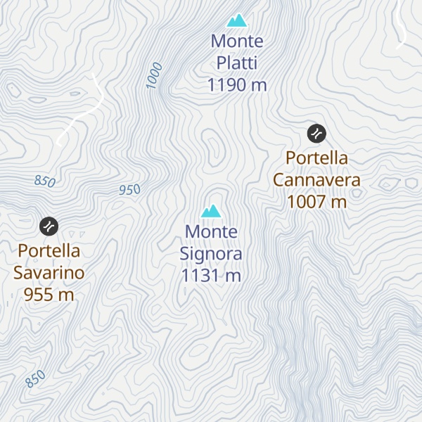 Map of Monte Signora