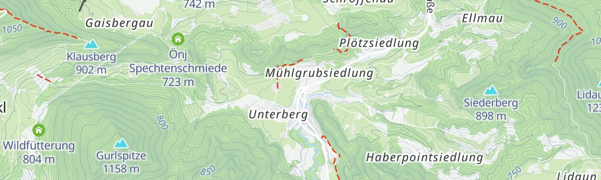 Map of the start of Ebenauer Wasserweg