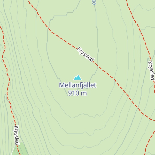 Map of Mellanfjället