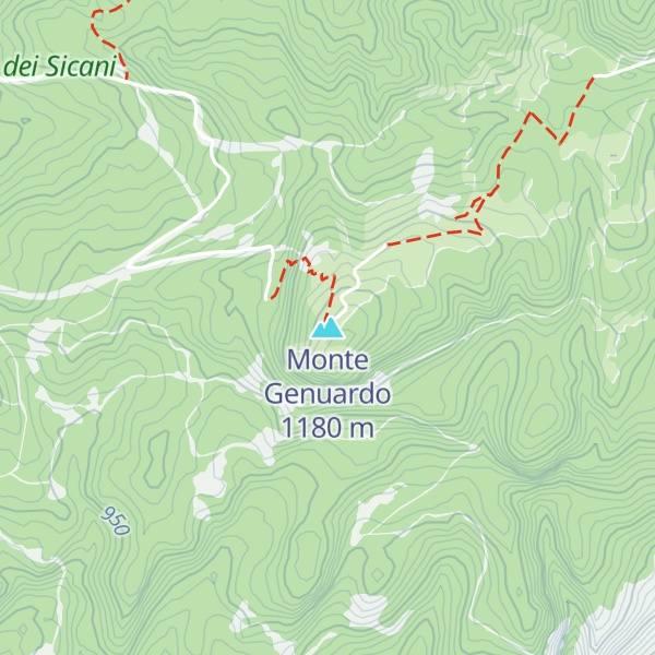 Map of Monte Genuardo