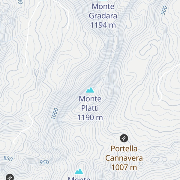 Map of Monte Platti