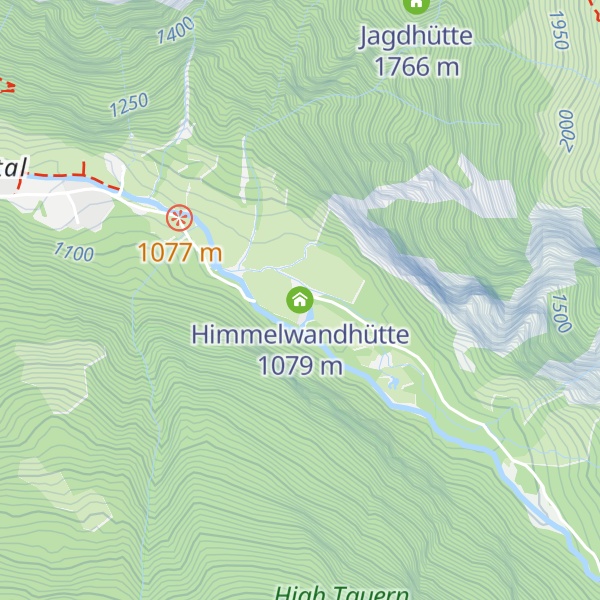 Map of Himmelwandhütte