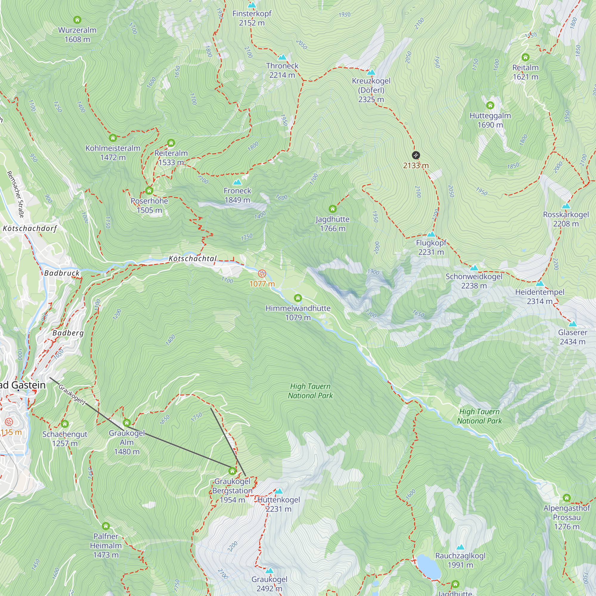 Himmelwandhütte map