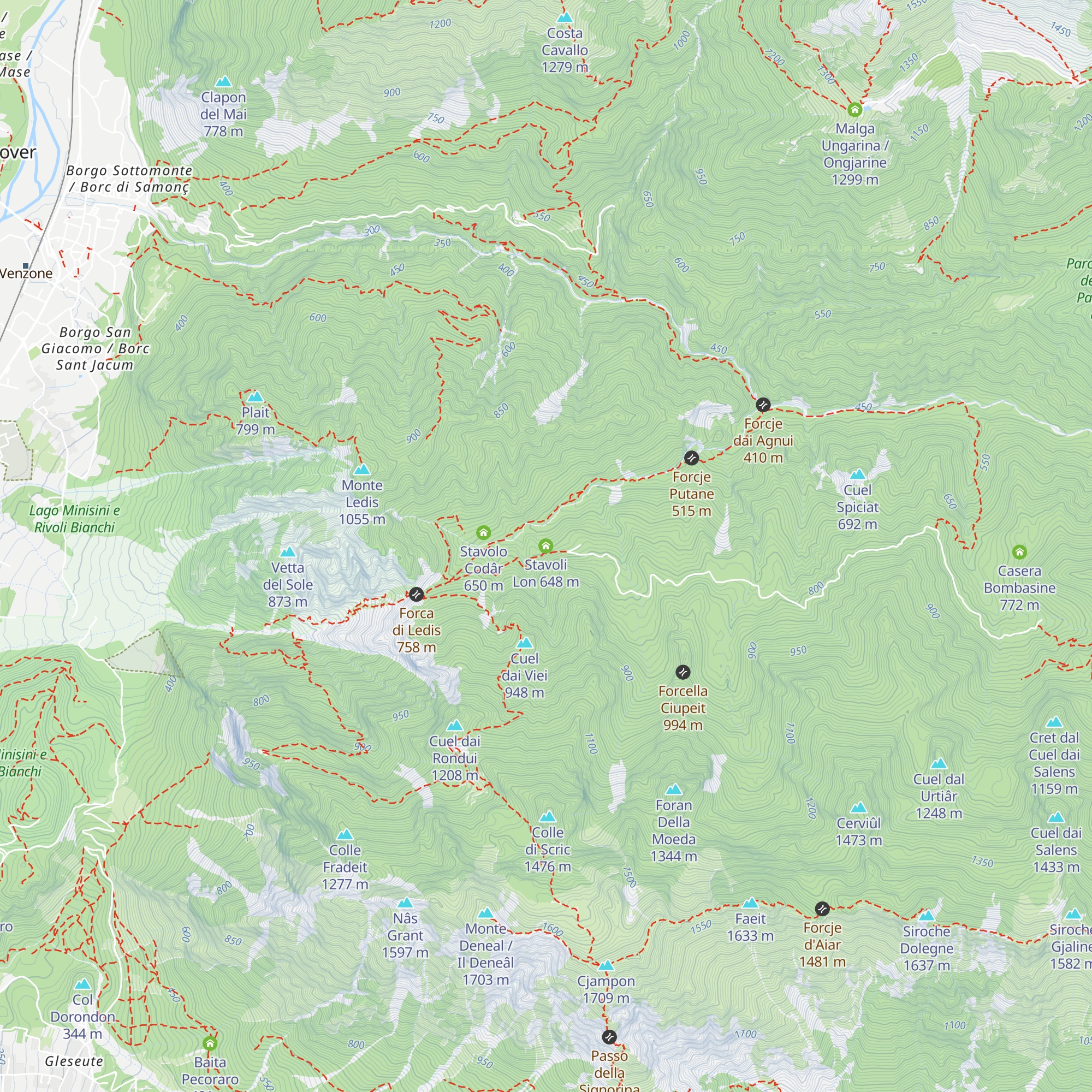 Stavoli Lon map