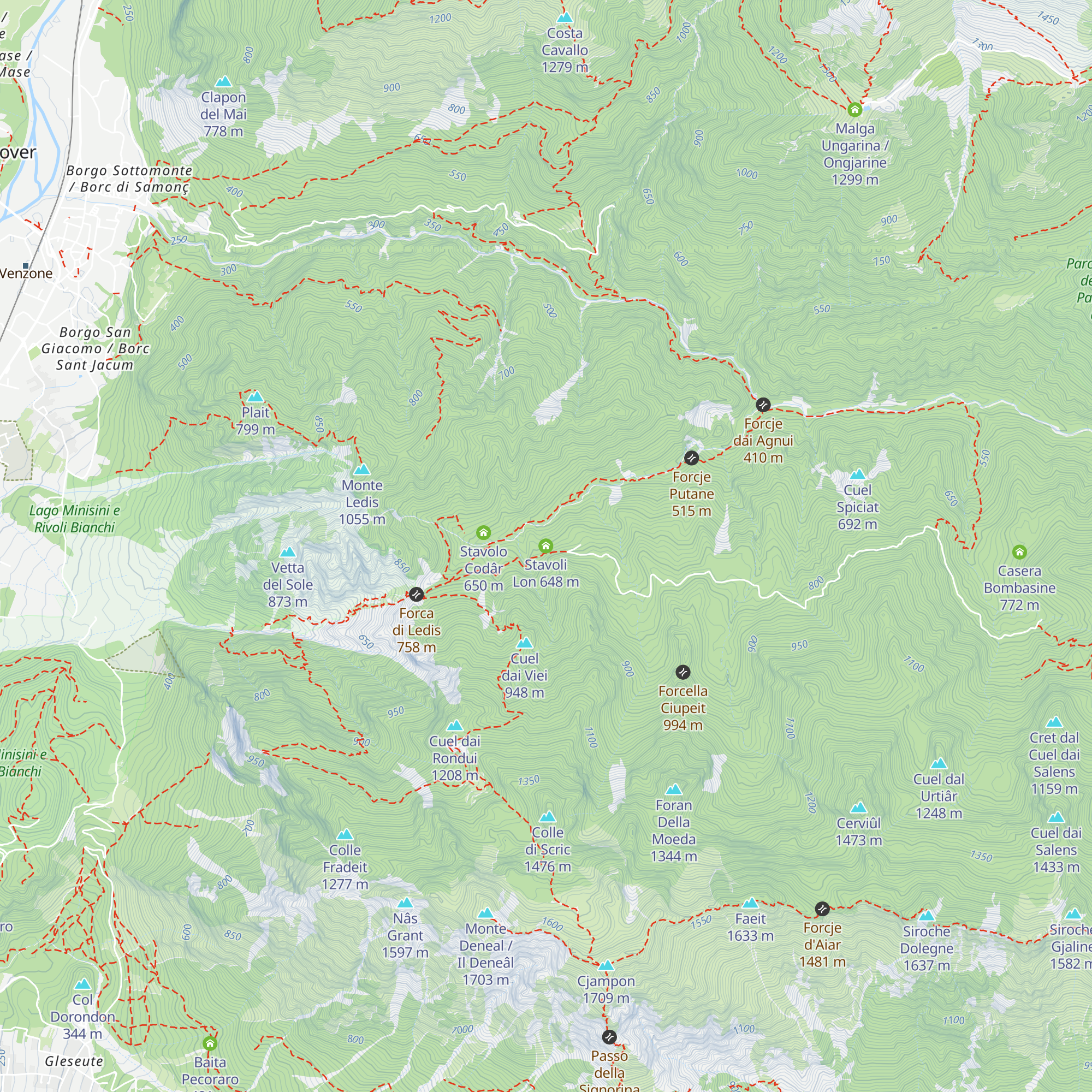 Stavoli Lon map