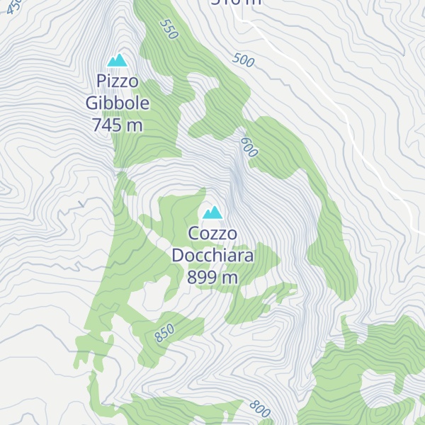 Map of Cozzo Docchiara