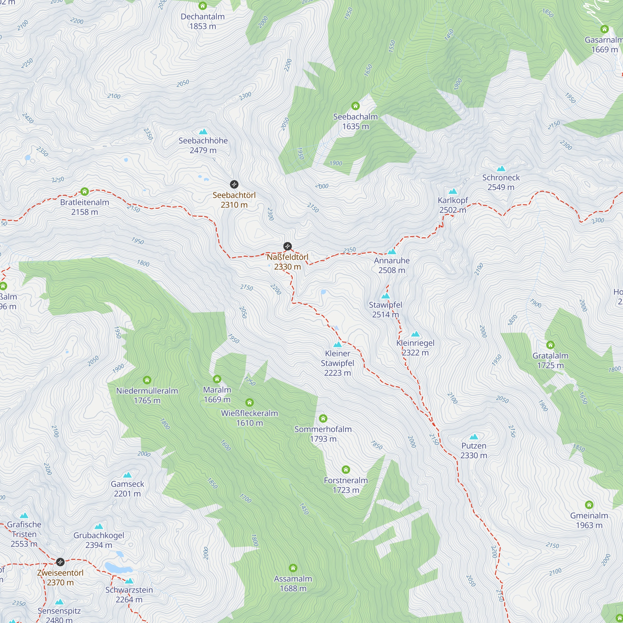 Bödenalm map