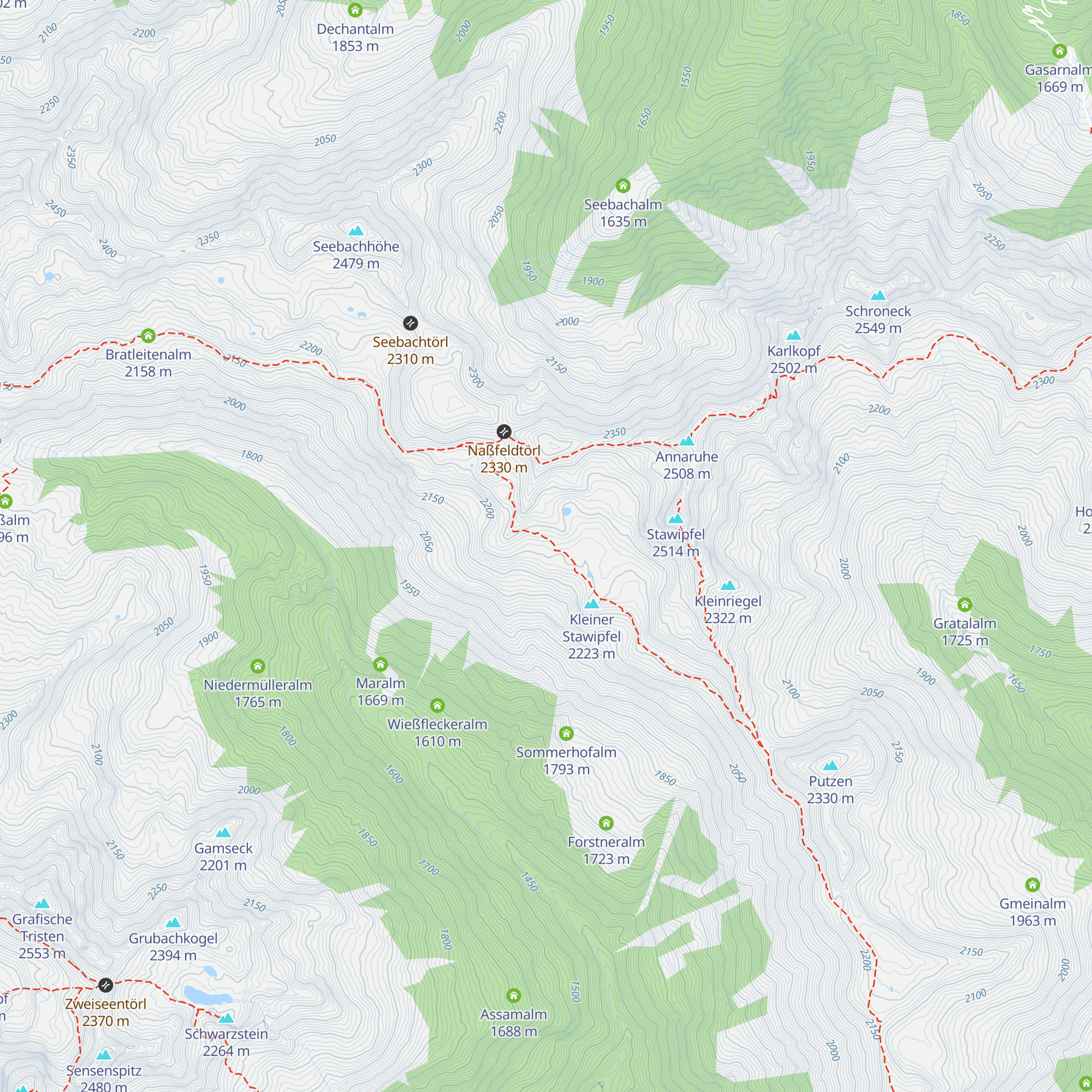 Bödenalm map