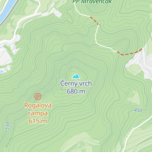 Map of Černý vrch
