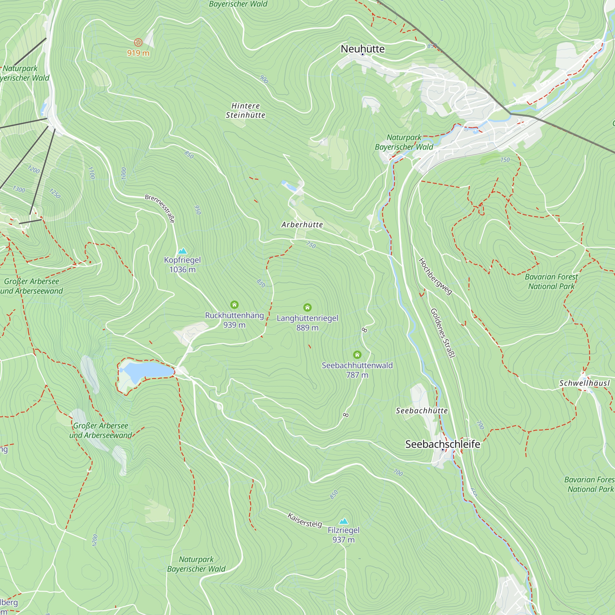 Langhüttenriegel map