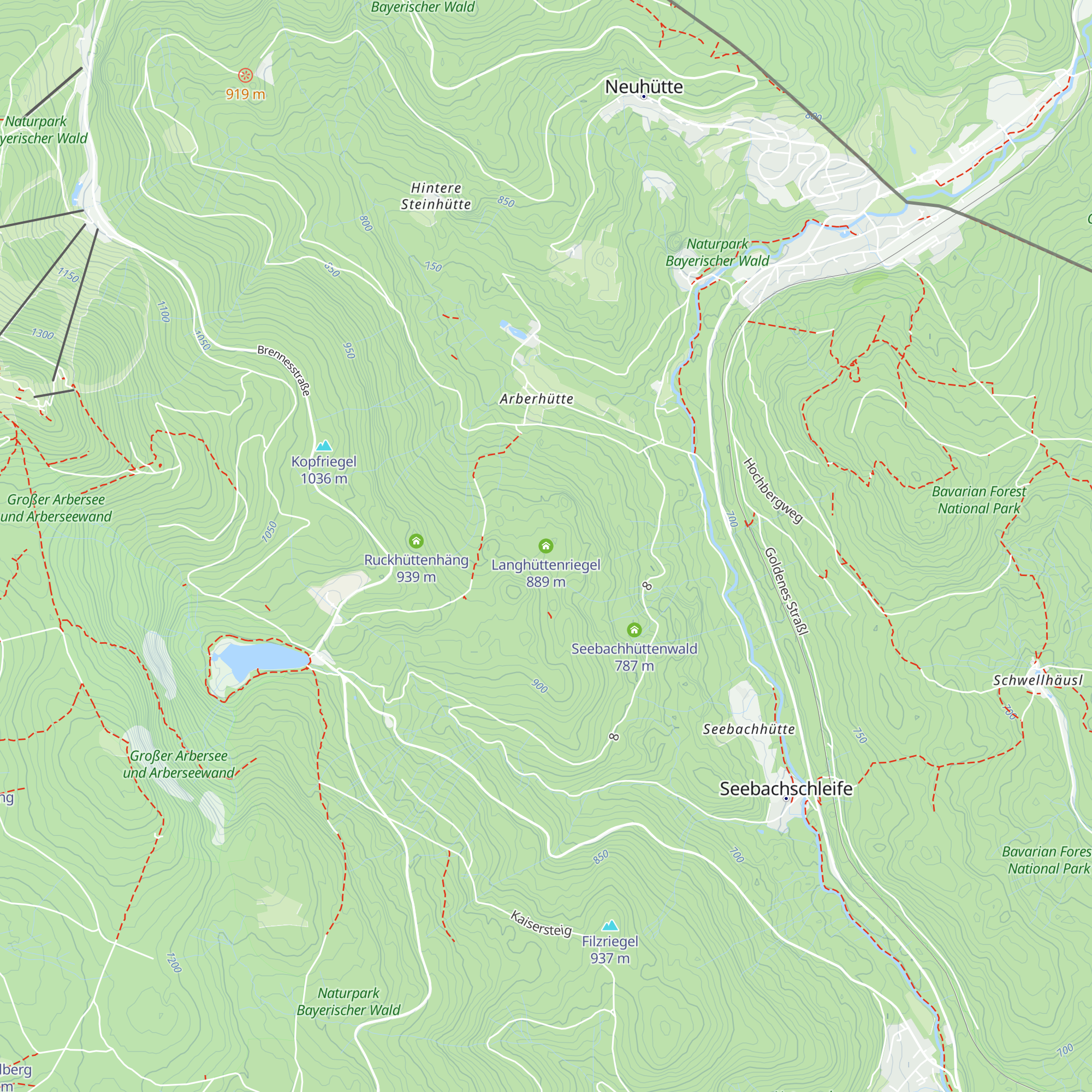 Langhüttenriegel map