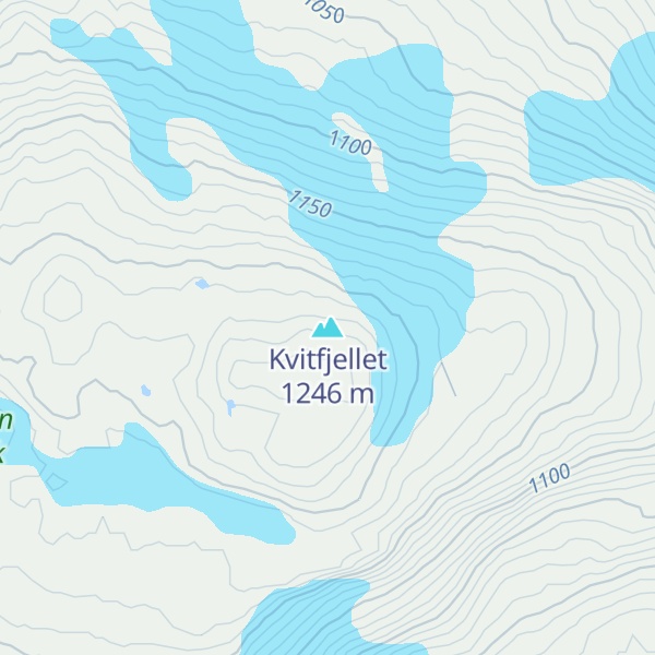 Map of Kvitfjellet