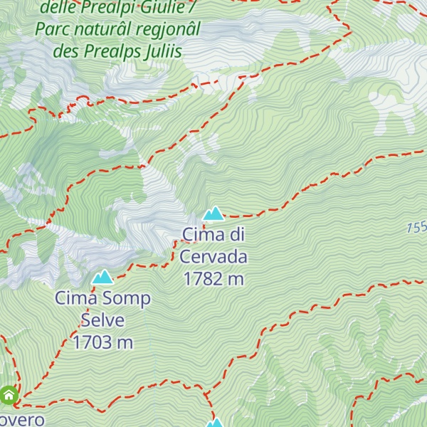 Map of Cima di Cervada