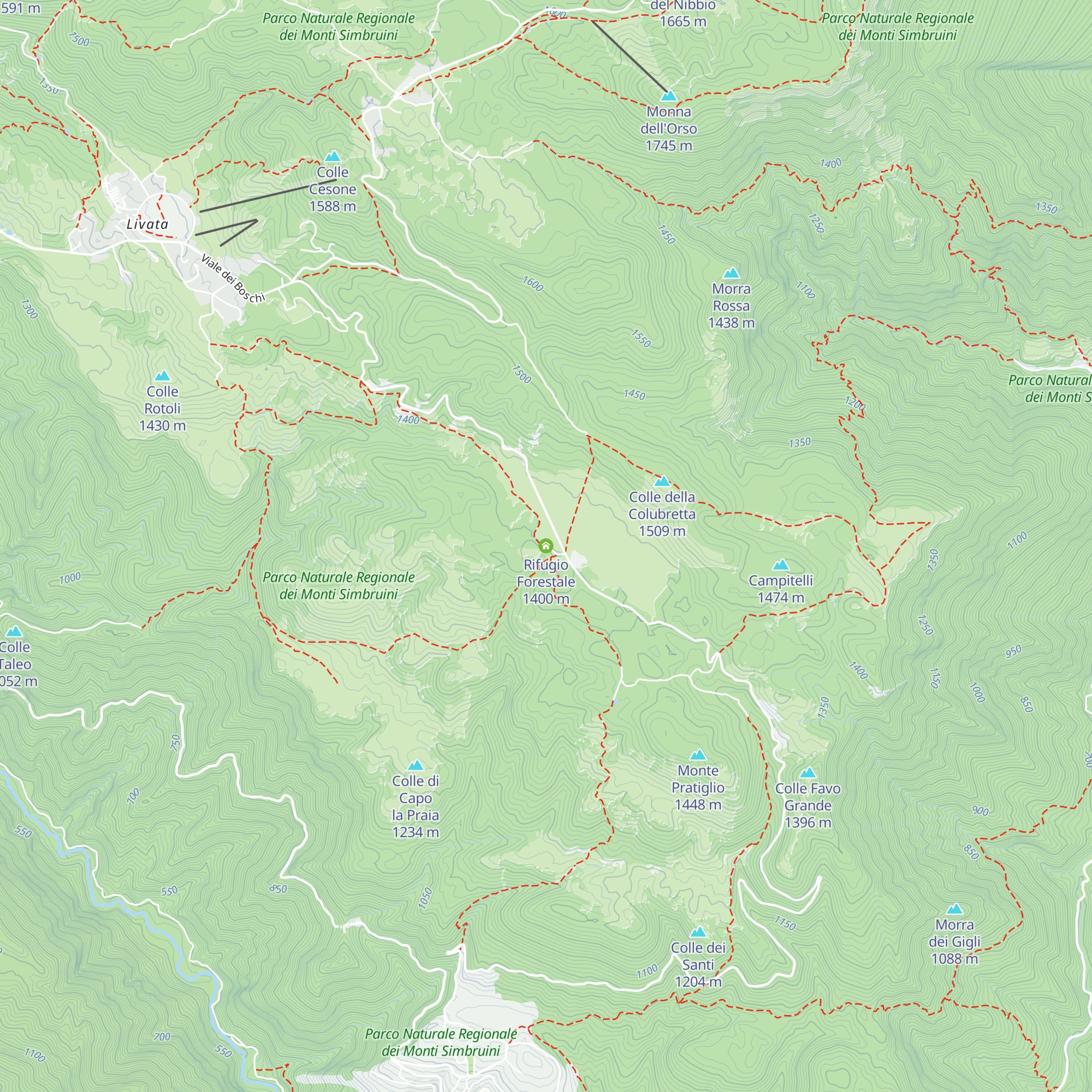 Rifugio Forestale map